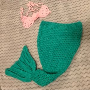 Crocheted Mermaid Newborn Photos Outfit